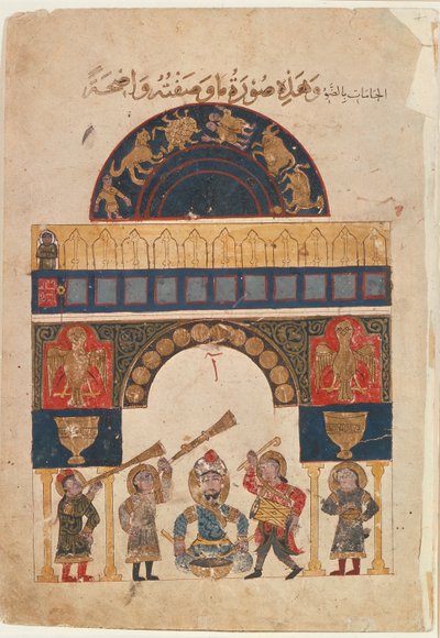 An Indian astrological chart depicting signs of the eastern Zodiac, 1850 by Indian School